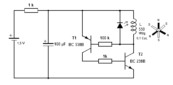 Circuit pulse motor, Schaltplsan Pulse-Motor